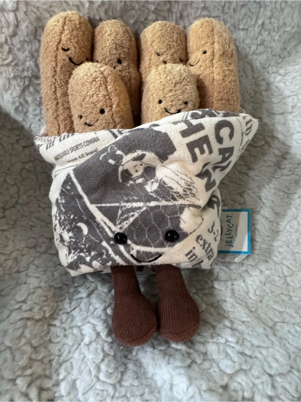Rare London exclusive Cosy Chips Jellycat